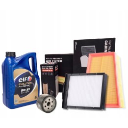 OLEJ 5W30 ELF 5L ZESTAW FILTRÓW RENAULT MEGANE II 1.6 2.0 16V