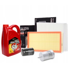OLEJ 5W30 QUALITIUM ZESTAW FILTRÓW VW GOLF IV BORA 1.6 1.8 AUDI A3 8L