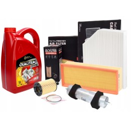 QUALITIUM 5W30 5L ZESTAW 4X FILTRÓW AUDI A4 B8 A5 Q5 2.0 TDI CAGA CAGB CAGC