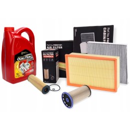 OLEJ 5L 5W30 ZESTAW FILTRÓW A3 Q2 OCTAVIA IV KODIAQ GOLF PASSAT B8 2.0 TDI