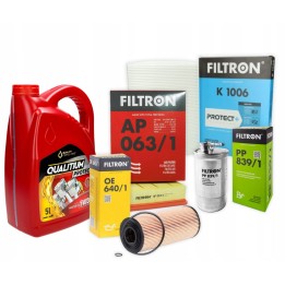 OLEJ 5W30 QUALITIUM ZESTAW FILTRÓW PASSAT B5 FL SUPERB 1.9TDI AVB AVF AWX