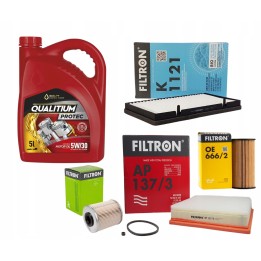 OLEJ QUALITIUM 5W30 ZESTAW FILTRÓW OPEL VIVARO A 2.0 2.5 CDTI FILTRON