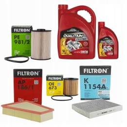 6L 5W30 QUALITIUM + 4X FILTRY FORD MONDEO IV MK4 2.0 TDCI PRZED LIFTINGIEM