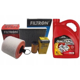FILTRON ZESTAW FILTRÓW + OLEJ 5W30 do OPEL ASTRA K 2016- 1.6Turbo