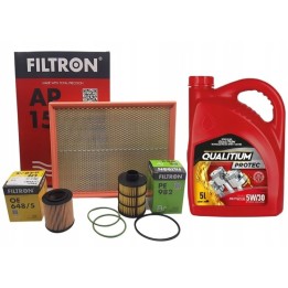 FILTRON ZESTAW FILTRÓW + OLEJ 5W30 - 5L. do OPEL SIGNUM VECTRA C 1.9CDTI