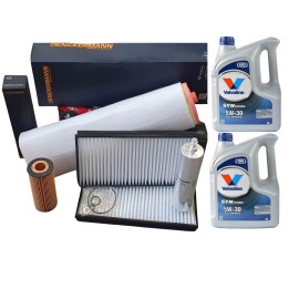 ZESTAW FILTRÓW OLEJ 8L 5W30 BMW 5 E60 E61 525 530d