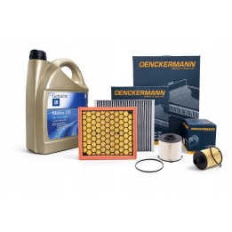 ZESTAW 4X FILTRÓW + OLEJ GM DEXOS2 5L 5W30 OPEL INSIGNIA 09- 2.0CDTI