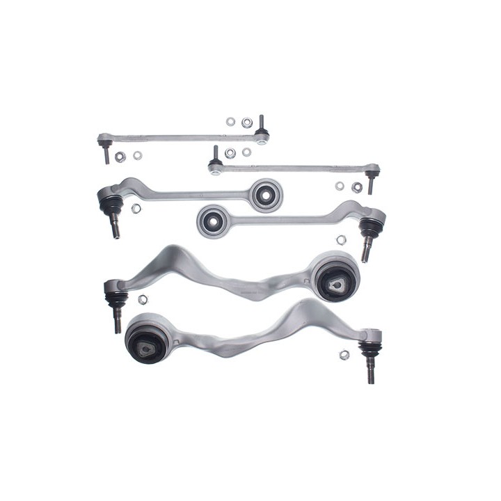 ZESTAW WAHACZE ŁĄCZNIKI PRZÓD BMW E90 E91 E92 E93 E81 E87 E84