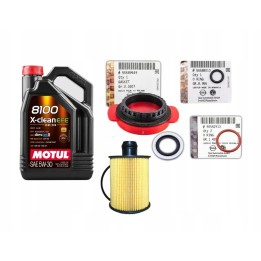 FILTR MOTUL 5W30 USZCZELKA SMOKA USZCZELNIACZ POMPY OLEJU INSIGNIA 2.0CDTI