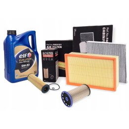 ELF 5L 5W30 ZESTAW FILTRÓW A3 Q2 OCTAVIA IV KODIAQ GOLF PASSAT B8 2.0 TDI