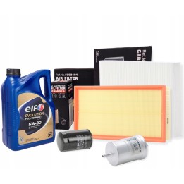OLEJ 5W30 ELF ZESTAW FILTRÓW VW GOLF IV BORA 1.6 1.8 AUDI A3 8L