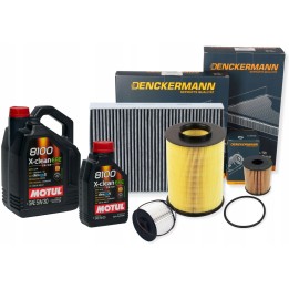 6L MOTUL 5W30 OLEJ + ZESTAW FILTRÓW C-MAX KUGA FOCUS III 2.0TDCI