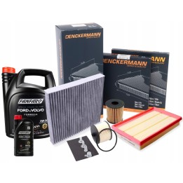 FANFARO 5W30 6L ZESTAW FILTRY FORD FOCUS II CMAX 2.0TDCI VOLVO C30 S40 V50
