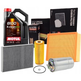 OLEJ 5W30 MOTUL + ZESTAW FILTRÓW AUDI A4 B6 B7 1.9TDI 130KM 2.0TDI