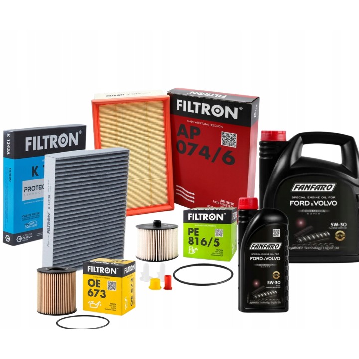 OLEJ 5W30 6L FANFARO FILTRÓW FORD FOCUS II MK2 CMAX 2.0TDCI