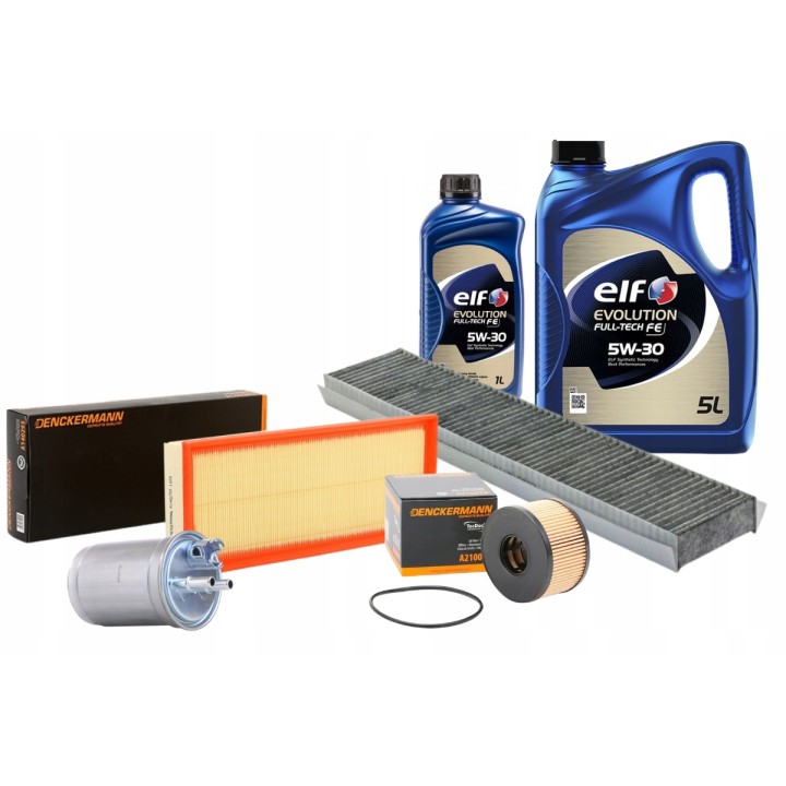 OLEJ 5W30 6L ELF FULL-TECH + ZESTAW FILTRÓW FORD MONDEO III MK3 2.0 TDCI