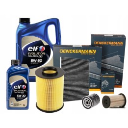 6L ELF EVOLUTION 5W30 4X FILTRY FORD FOCUS II C-MAX 1.8TDCI LIFT