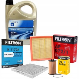 5L 5W30 DEXOS2 OLEJ + ZESTAW FILTRÓW OPEL CORSA D E / 1.0 1.2 1.4