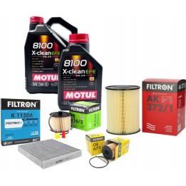 6L OLEJ 5W30 MOTUL EFE 4X FILTRY FORD FOCUS II MK2 CMAX 2.0TDCI VOLVO