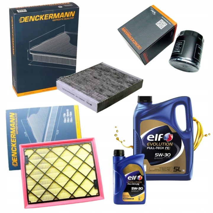 6L OLEJ 5W30 ELF + ZESTAW FILTRÓW MONDEO V MK5 GALAXY S-MAX EDGE 2.0TDCI