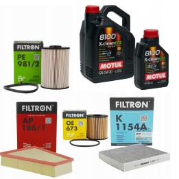 6L 5W30 MOTUL EFE + 4X FILTRY FORD MONDEO IV MK4 2.0 TDCI PRZED LIFTINGIEM