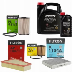6L 5W30 FANFARO + 4X FILTRY FORD MONDEO IV MK4 2.0 TDCI PRZED LIFTINGIEM