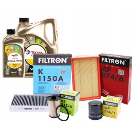 OLEJ 6L TOTAL INEO ECS 5W30 4X FILTRY FORD FOCUS II C-MAX 1.8TDCI