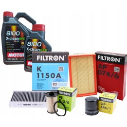 OLEJ 6L MOTUL EFE 5W30 4X FILTRY FORD FOCUS II C-MAX 1.8TDCI