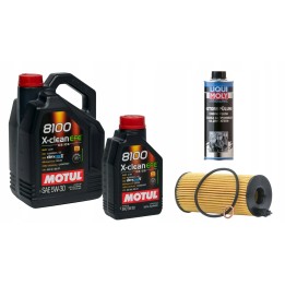 6L OLEJ MOTUL 5W30 + FILTR + PŁUKANKA BMW F10 F11 F20 F30 F82 E90 E92 E87