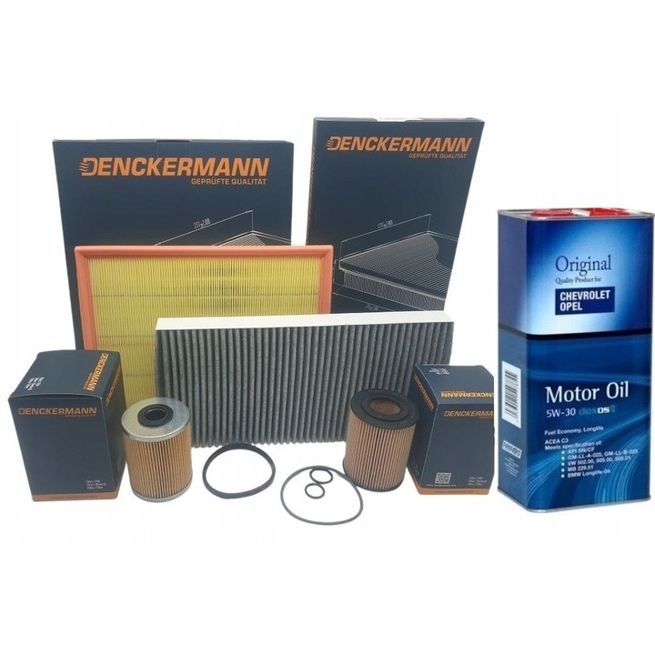 5L OLEJ + ZESTAW FILTRÓW OPEL COMBO CORSA C 1.7 DI 5w30
