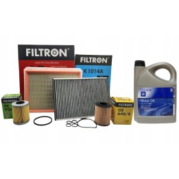FILTRON ZESTAW FILTRÓW + OLEJ GM 5W30 do OPEL ASTRA H 1.7CDTI 110/125