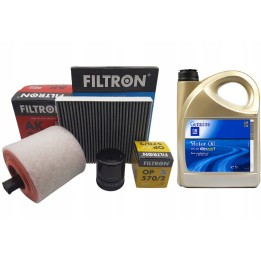 FILTRON ZESTAW FILTRÓW + OLEJ 5W30 DEXOS1 OPEL ASTRA K 1.0 1.4 Turbo