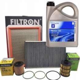 FILTRON ZESTAW FILTRÓW + OLEJ 5W30 DEXOS 2 GM do OPEL ASTRA 3 III H 1.9CDTI