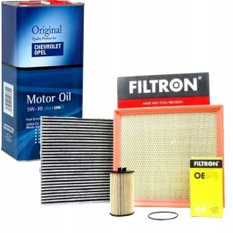 FILTRON ZESTAW FILTRÓW + OLEJ 5W30 do OPEL INSIGNIA A 1.4 1.6 1.8