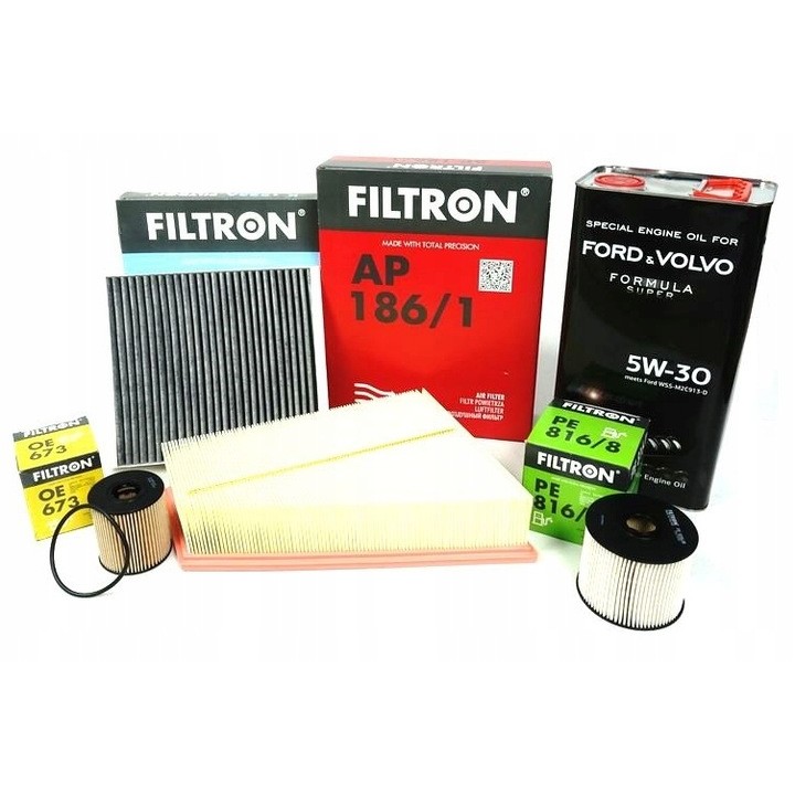 ZESTAW FILTRÓW + OLEJ 5W30 do FORD MONDEO IV MK4 GALAXY S-MAX 2.0 TDCI