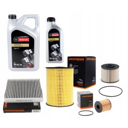6L OLEJ 5W30 MOTORCRAFT + 4X FILTR FORD FOCUS II MK2 2.0 TDCI 10-