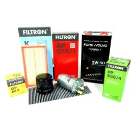 ZESTAW FILTRÓW FILTRON do FORD FOCUS I MK1 1.8TDCi + OLEJ 5W30