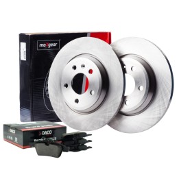 2X TARCZE HAMULCOWE + KLOCKI TYŁ do FORD FOCUS III MK3 271MM