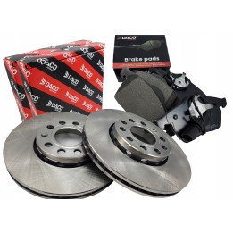 2X TARCZE HAMULCOWE + KLOCKI PRZÓD AUDI A4 B5 B6 B7 A6 C5 PASSAT 288MM