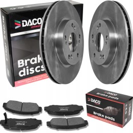 2X TARCZE HAMULCOWE KLOCKI PRZÓD HONDA CIVIC VIII IX FR-V 282MM