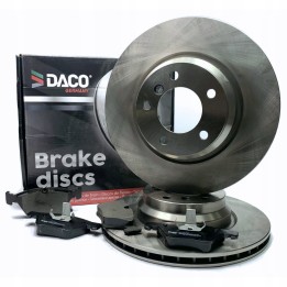 2X TARCZE HAMULCOWE + KLOCKI TYŁ BMW E90 E91 E92 E87 E81 300MM / 160MM