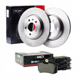 TARCZE HAMULCOWE + KLOCKI TYŁ VW PASSAT B5 4X4 AUDI A4 B5 QUATTRO 245MM
