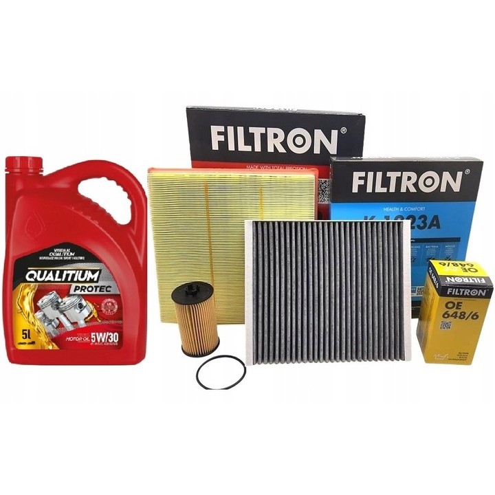 FILTRON ZESTAW FILTRÓW + OLEJ 5W30 OPEL ASTRA J IV 1.4 TURBO / 1.4 1.6 16V