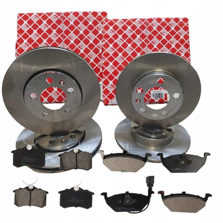TARCZE KLOCKI PRZÓD + TYŁ AUDI SEAT VW GOLF 4 BORA