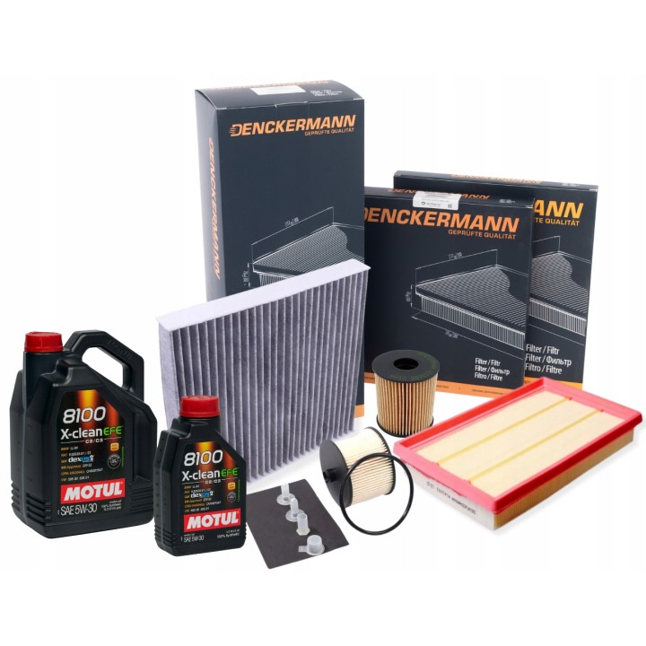 MOTUL 5W30 6L ZESTAW FILTRY FORD FOCUS II CMAX 2.0TDCI VOLVO C30 S40 V50