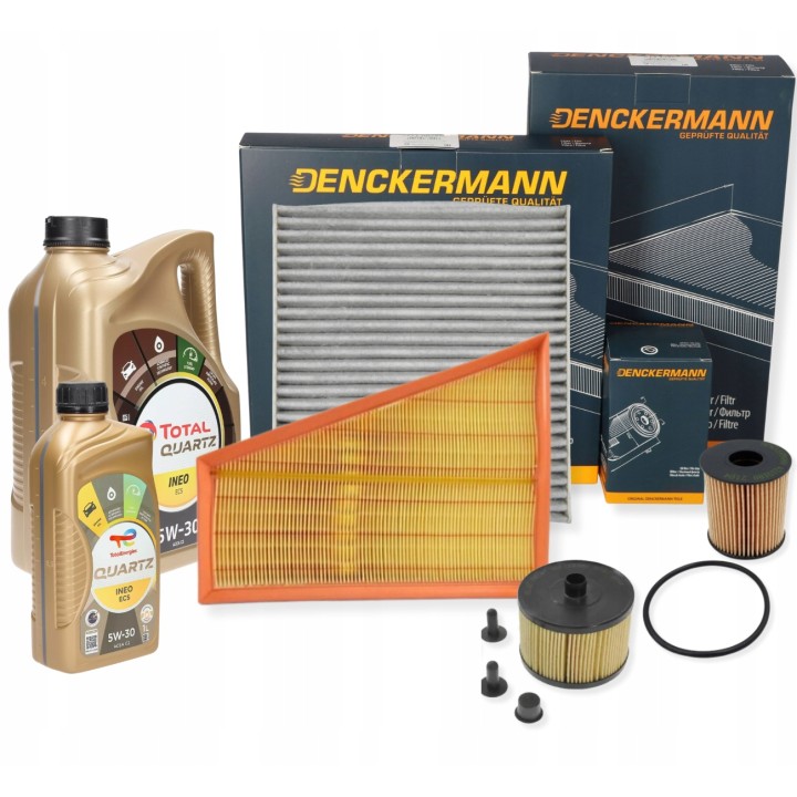 OLEJ 6L 5W30 TOTAL ZESTAW FILTRÓW FORD GALAXY II S-MAX 2.0 TDCI PRZEDLIFT