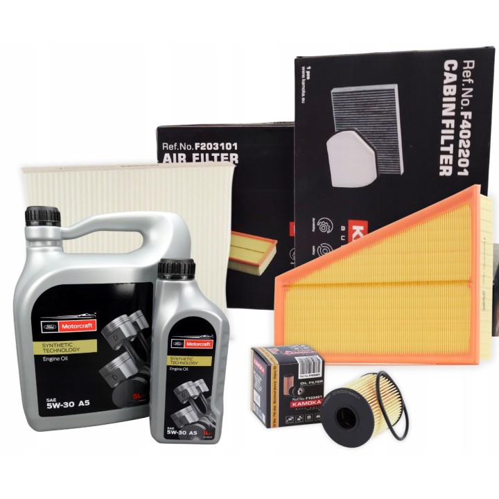 OLEJ 5W30 6L MOTORCRAFT ZESTAW FILTRÓW FORD GALAXY MONDEO MK4 IV 2.0 TDCI