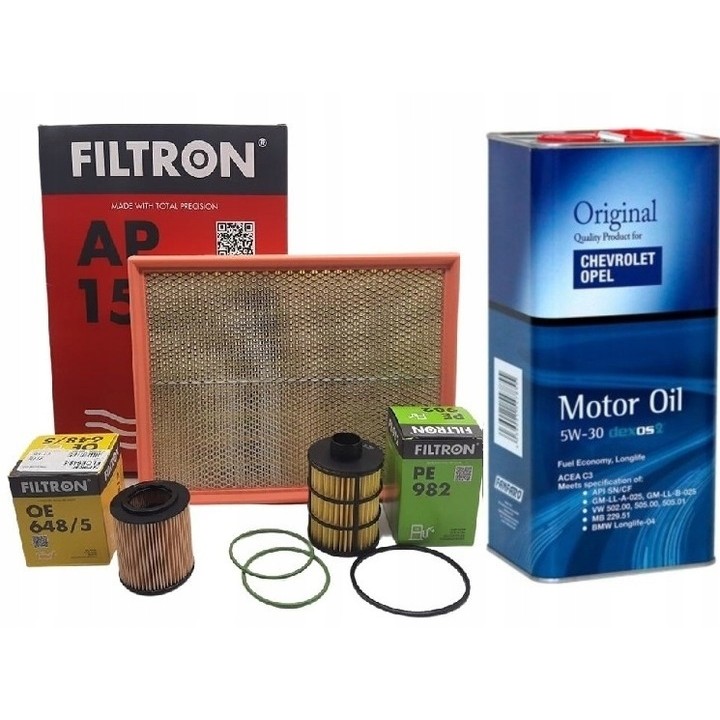 FILTRON ZESTAW FILTRÓW + OLEJ 5W30 do OPEL SIGNUM VECTRA C 1.9CDTI
