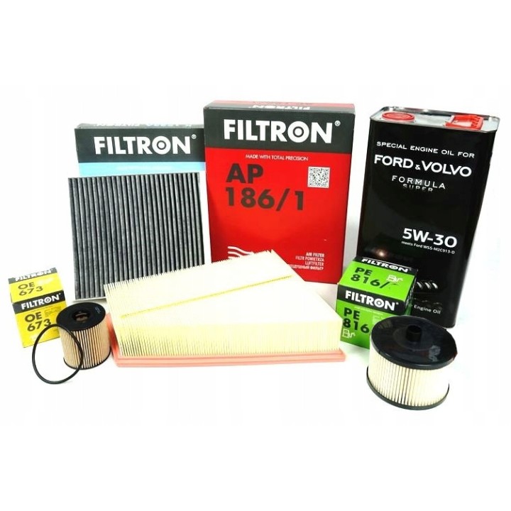 ZESTAW FILTRÓW + OLEJ 5W30 FORD MONDEO IV GALAXY II S-MAX 2.0 TDCI