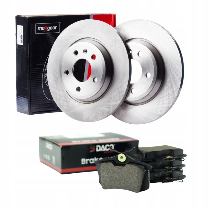 TARCZE HAMULCOWE + KLOCKI TYŁ VW PASSAT B5 4X4 AUDI A4 B5 QUATTRO 245MM